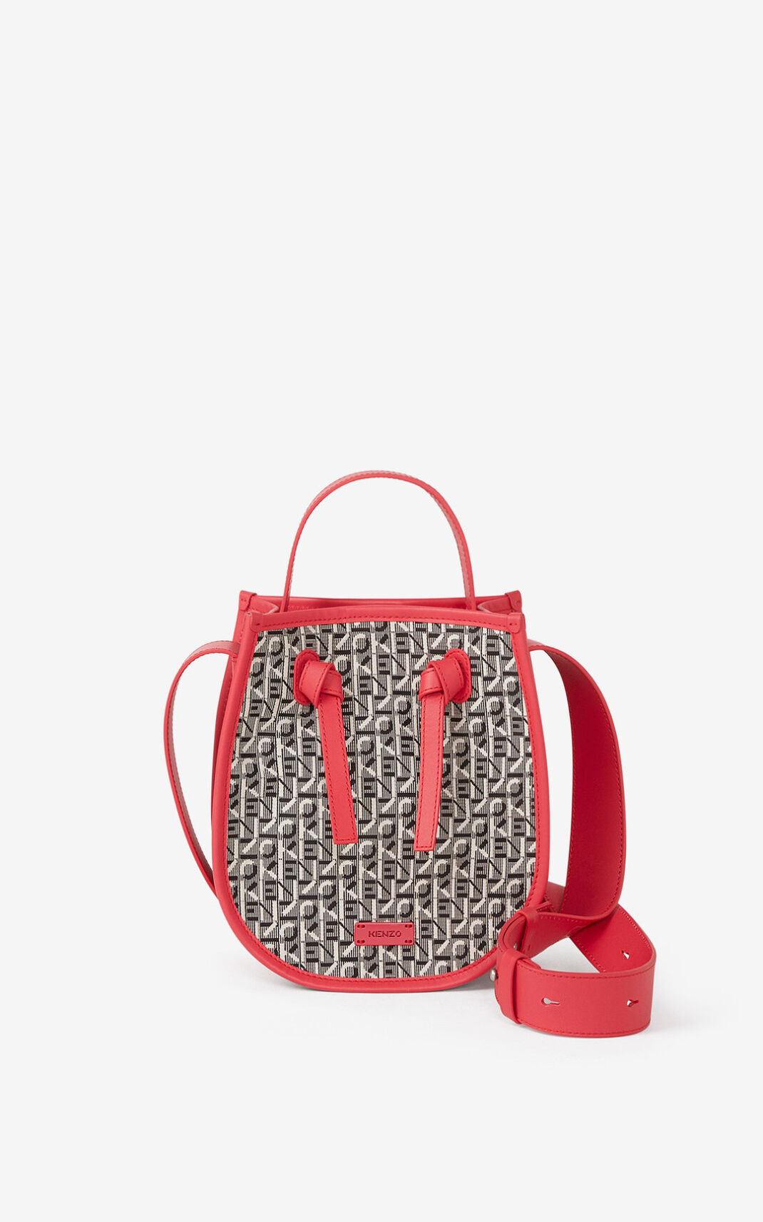 Bolsa Tiracolo Kenzo Courier jacquard Feminino - Coral | 973VSHNTQ